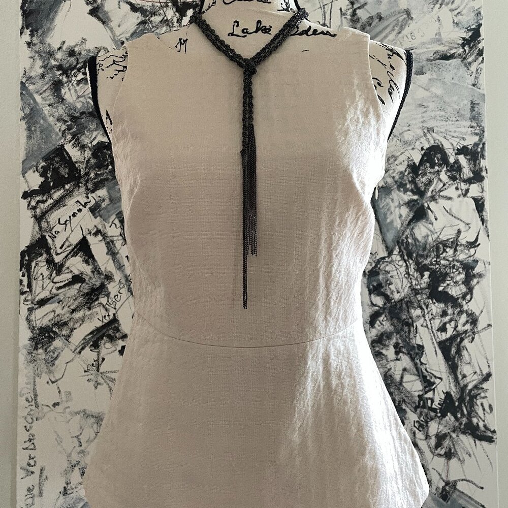 Banana Republic Peplum Light Beige Top